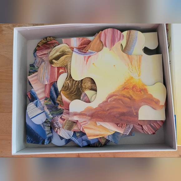 Used Excellent condition Ravensburger Dinosaur scene 24 pieces 2x3' Floor Puzzle - Picture 2 of 4